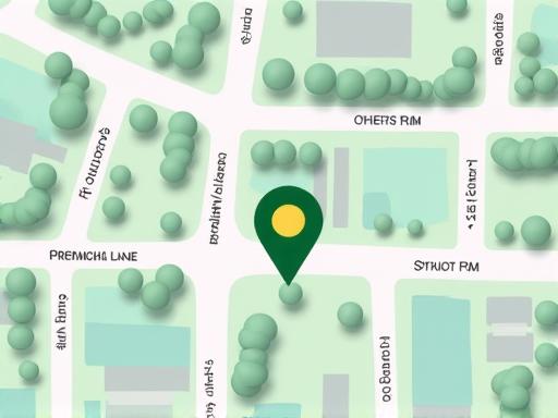 Illustration of a map pointing to Verdant Sprout Co. location at 315 Maplewood Lane, Suite 2B, Springfield, Illinois