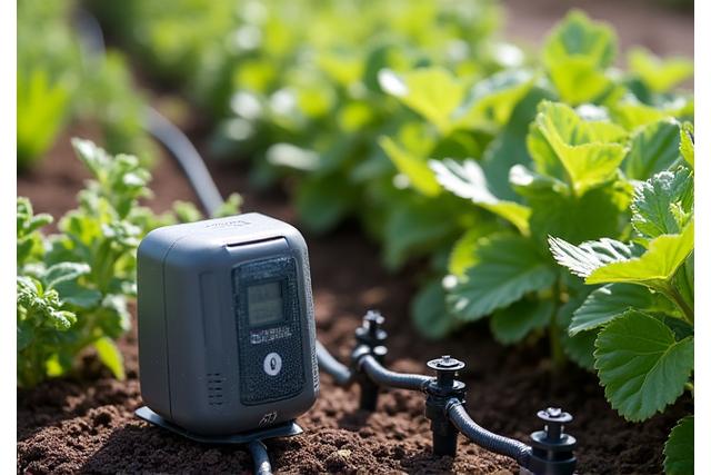 Modern smart irrigation controller and drip lines